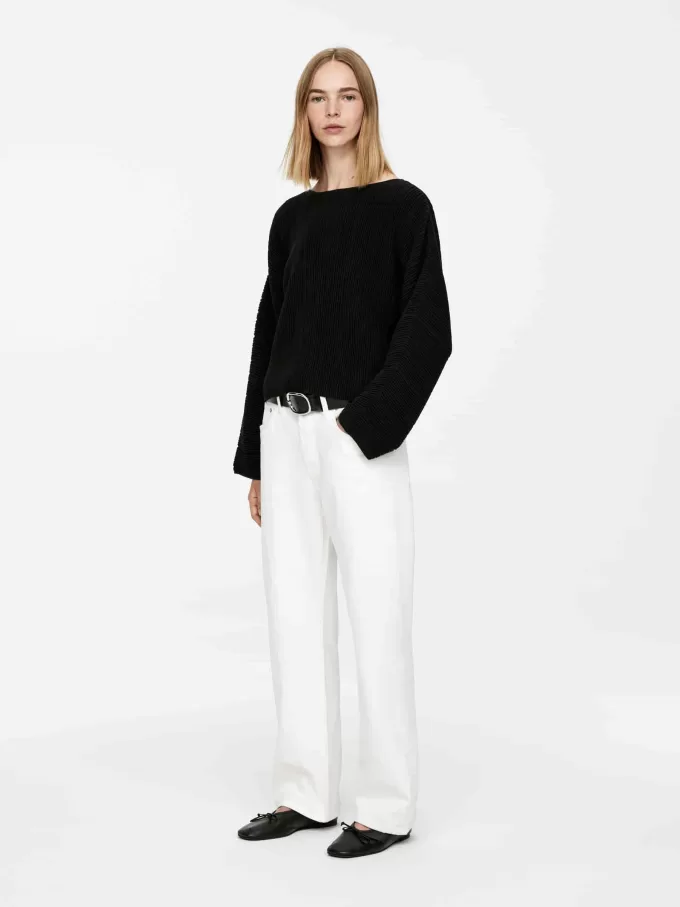 Ribbstickad topp Ribbstickad topp