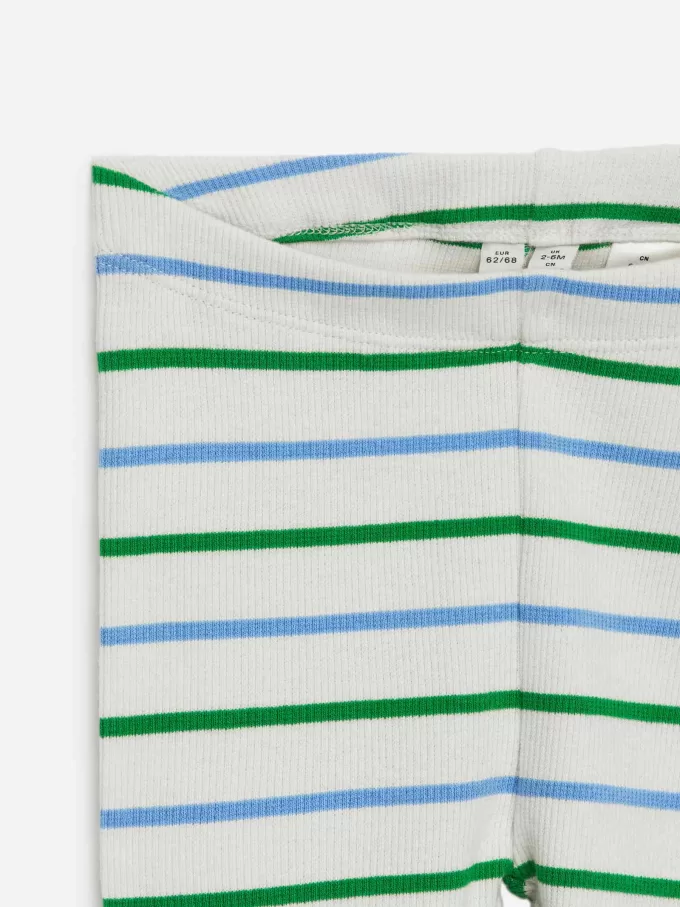 Ribbstickade Leggings