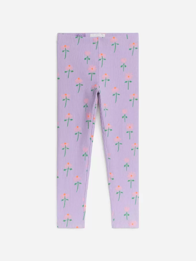 Ribbstickade Leggings