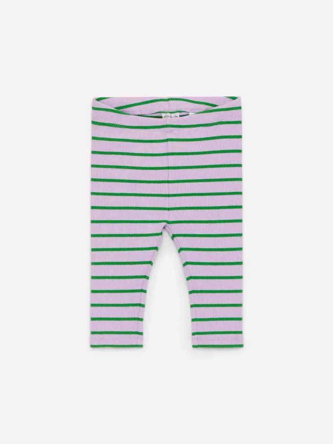 Ribbstickade Leggings