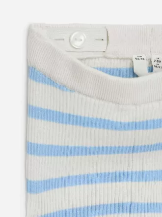 Ribbstickade Leggings för nyfödd