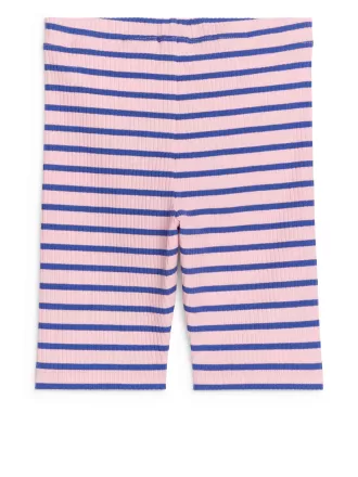 Ribbstickade cykelshorts