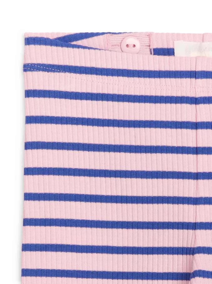 Ribbstickade cykelshorts