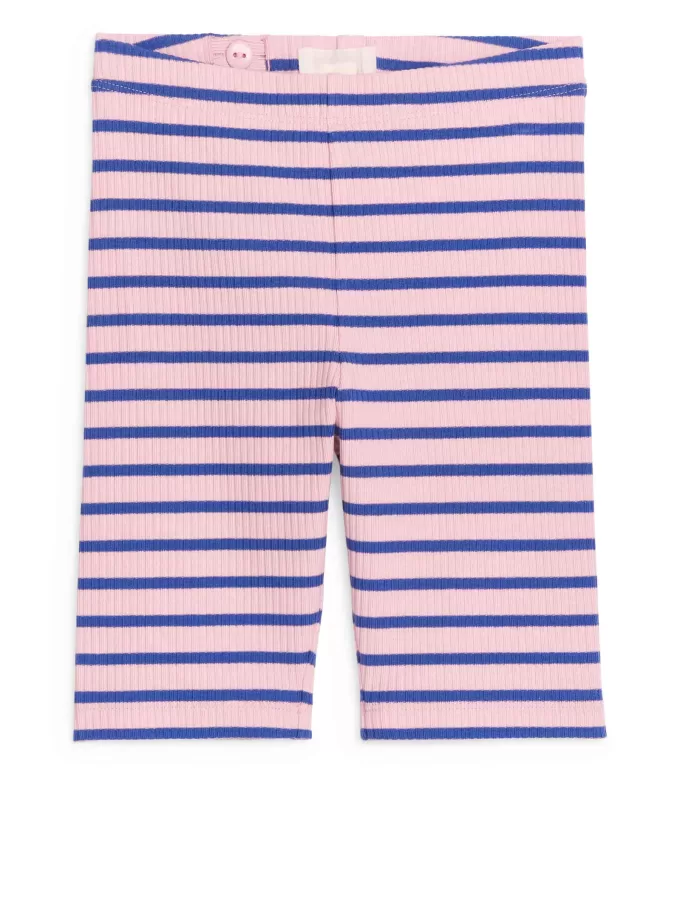 Ribbstickade cykelshorts