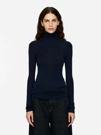 Roll-neck ulltopp