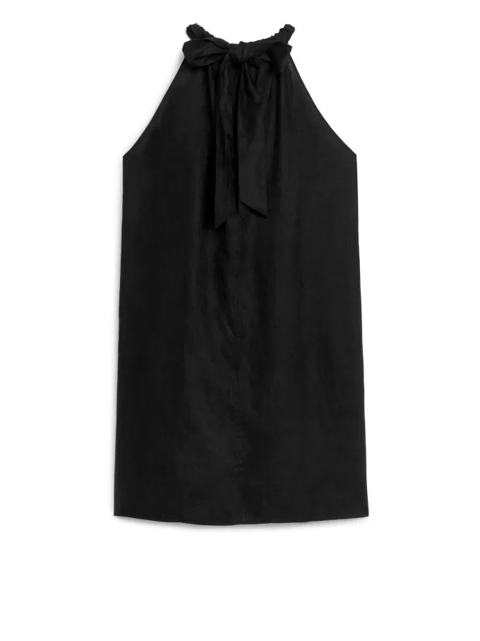 Rosett linneklänning Rosett linneklänning