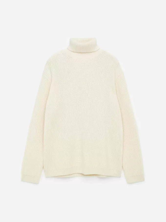 Rullhalsad tröja i kraftig ull Rullhalsad tröja i kraftig ull