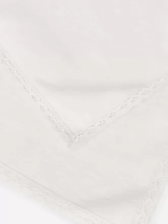 Servettset med spetskant om 2