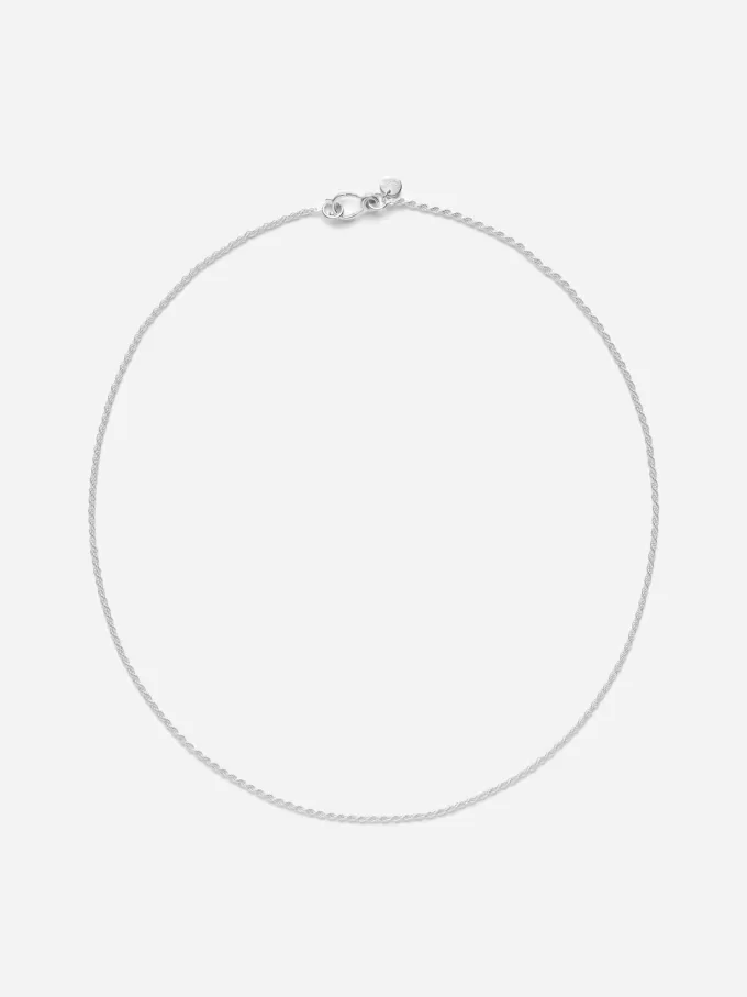 Silver Rope Chain Halsband