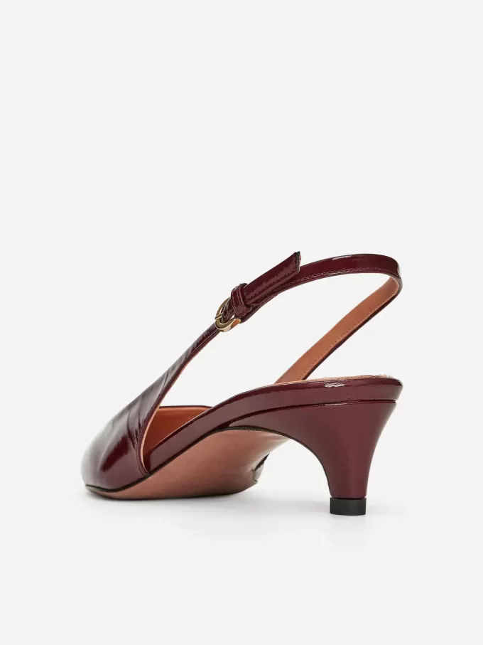 Slingback läderpumpar Slingback läderpumpar
