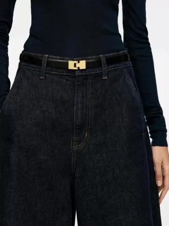 Spänne läderbälte