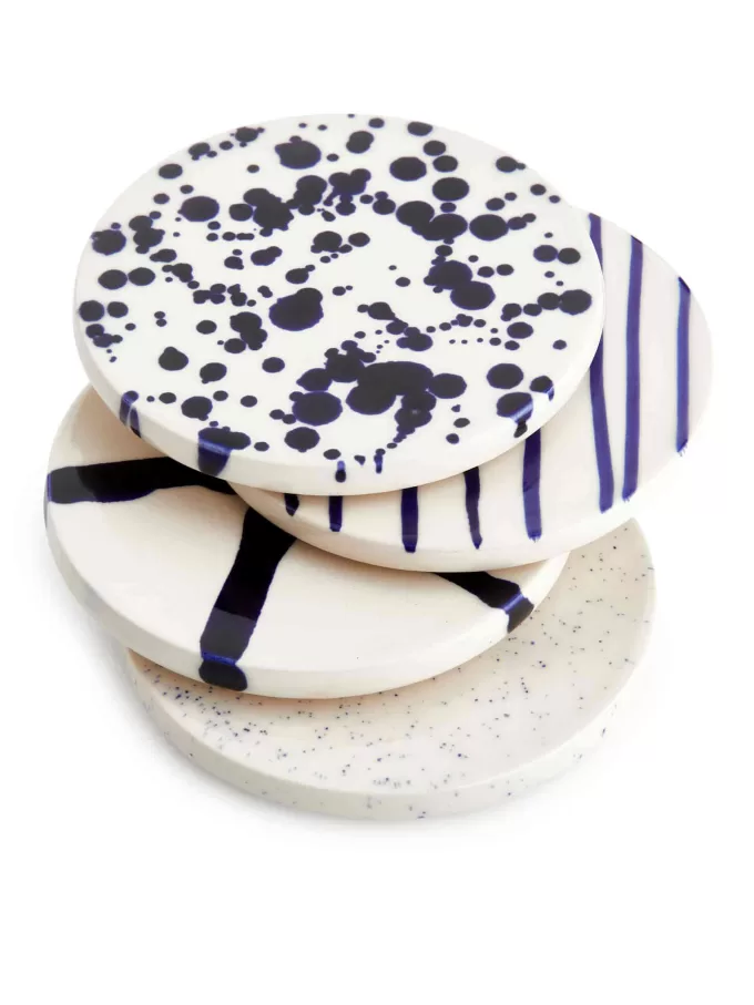 Stengodsunderlägg set om 4 Stengodsunderlägg set om 4