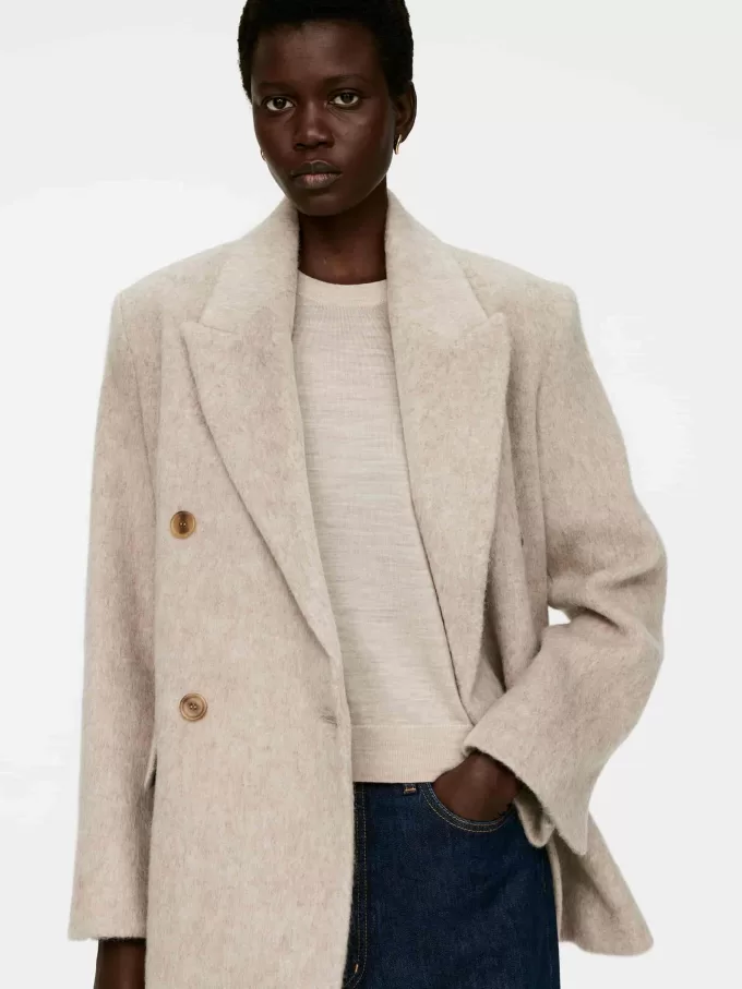 Stickad T-shirt i merinoull Stickad T-shirt i merinoull