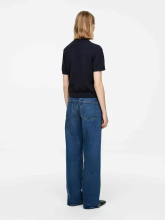 Stickad T-shirt i merinoull Stickad T-shirt i merinoull