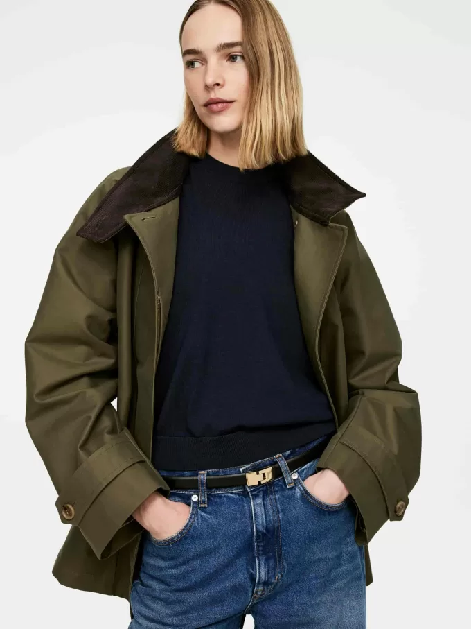 Stickad T-shirt i merinoull