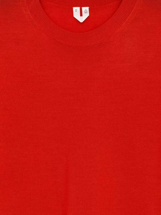 Stickad T-shirt i merinoull Stickad T-shirt i merinoull