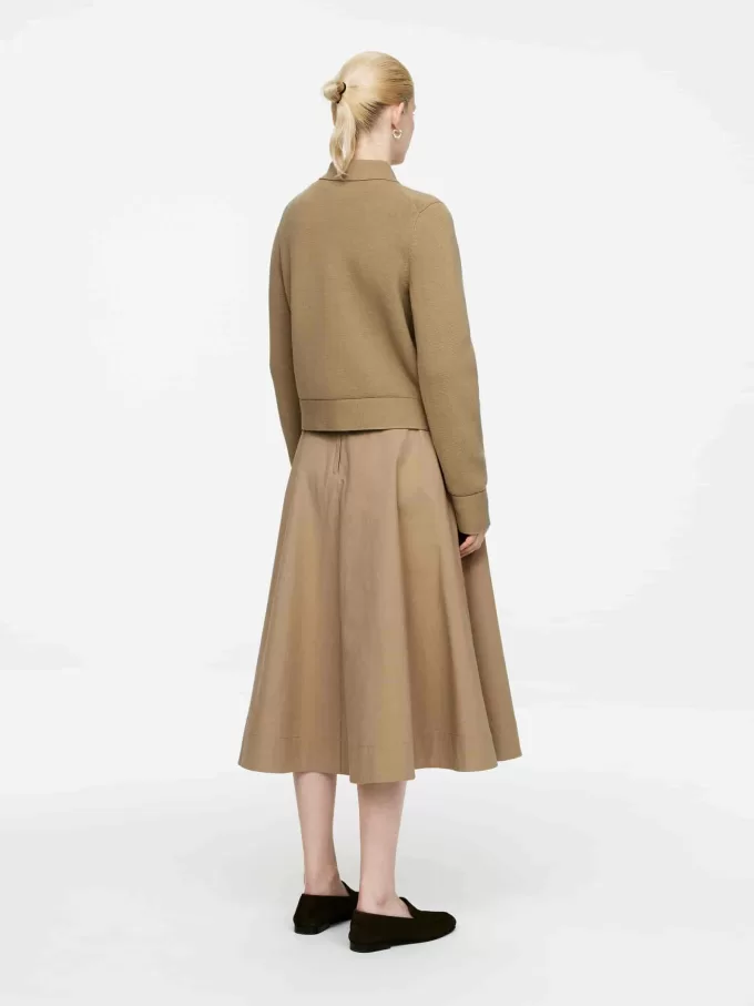 Stickad bomullsjacka Stickad bomullsjacka