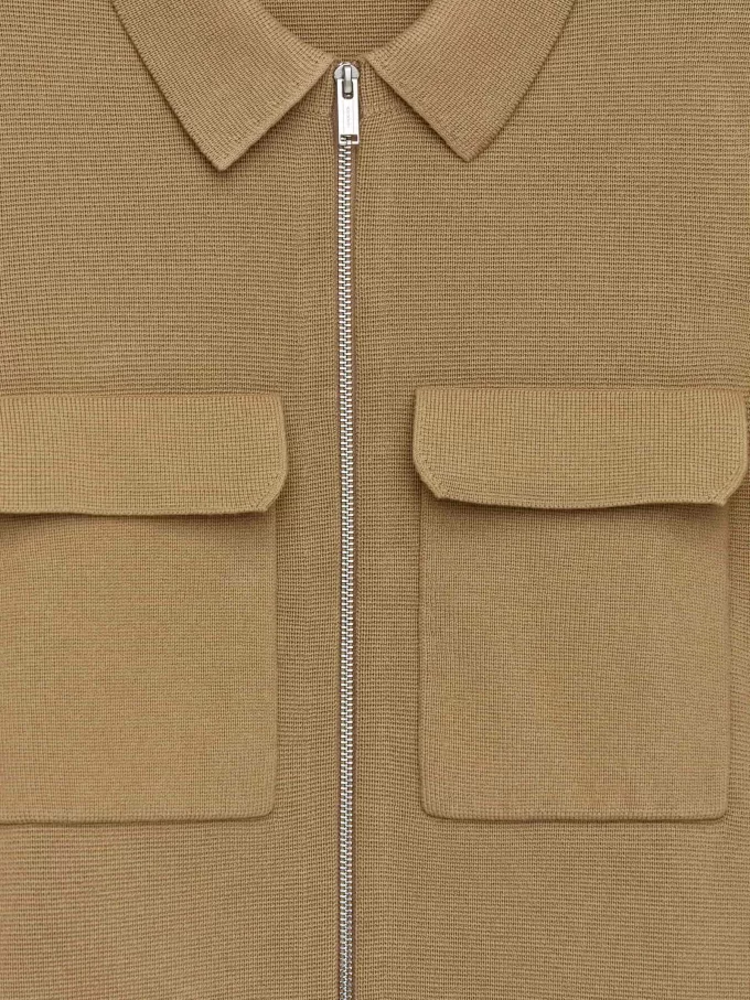 Stickad bomullsjacka Stickad bomullsjacka