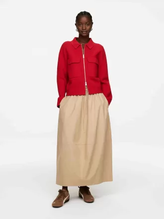 Stickad bomullsjacka Stickad bomullsjacka