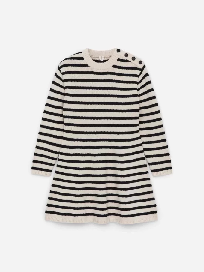 Stickad bomullsklänning Stickad bomullsklänning