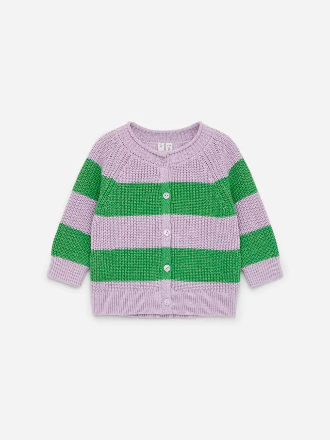 Stickad bomullskofta