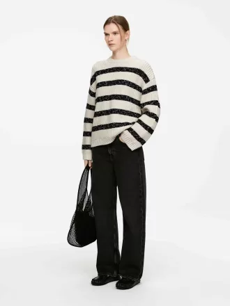 Stickad bomullströja