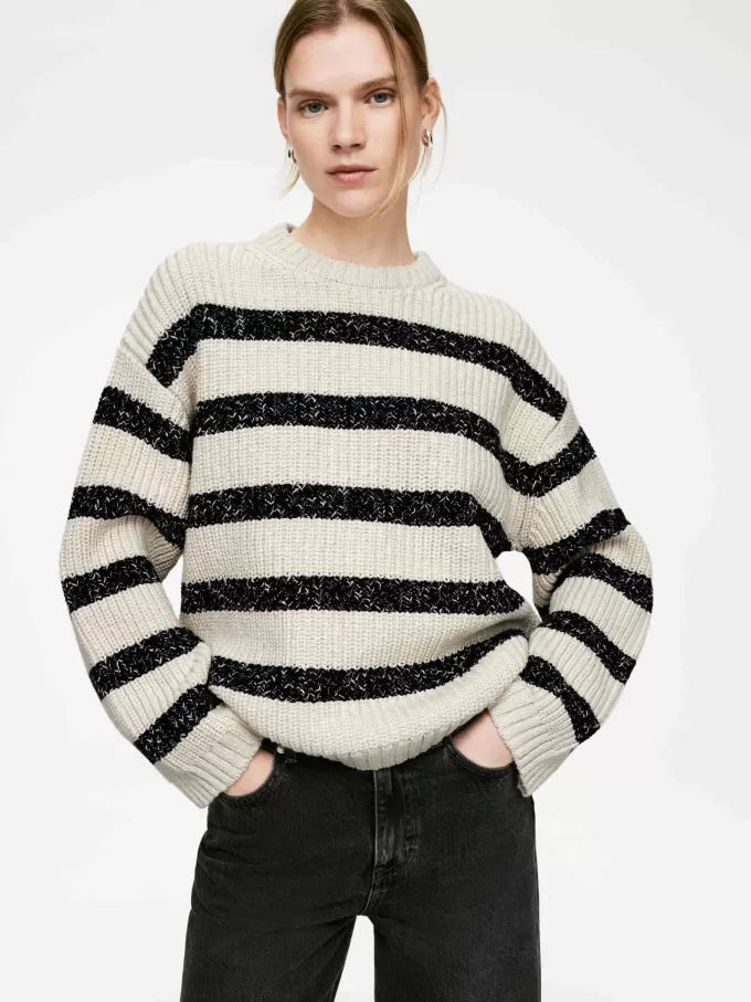 Stickad bomullströja Stickad bomullströja