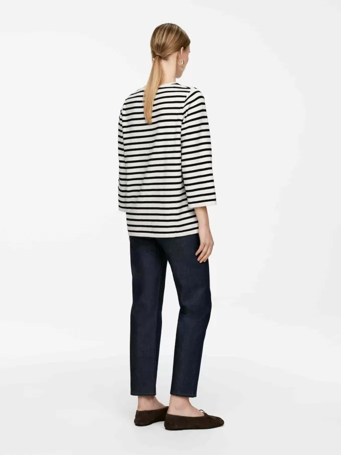 Stickad bomullströja