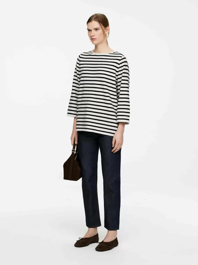 Stickad bomullströja