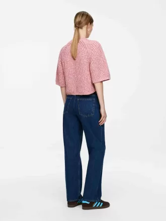 Stickad bomullströja Stickad bomullströja