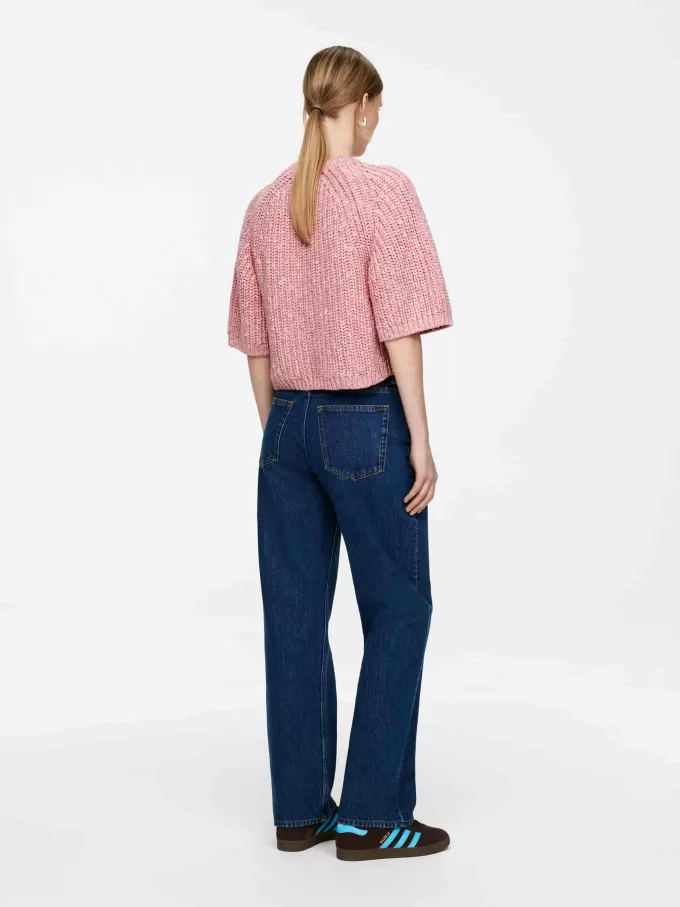 Stickad bomullströja