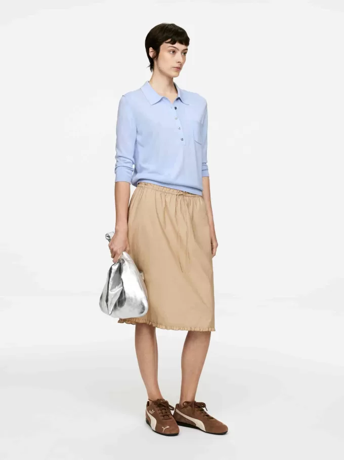 Stickad pikétröja Stickad pikétröja