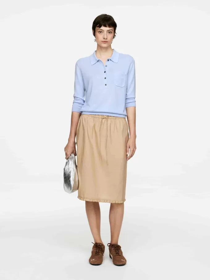 Stickad pikétröja Stickad pikétröja