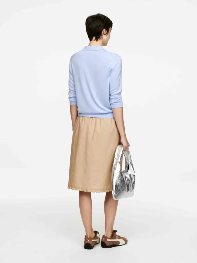 Stickad pikétröja Stickad pikétröja