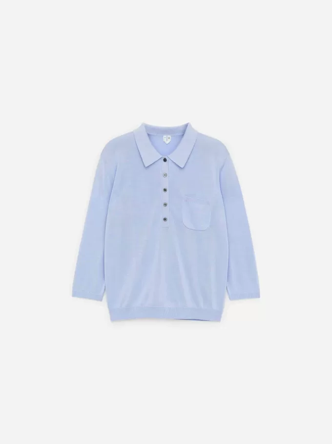 Stickad pikétröja Stickad pikétröja