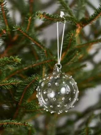 Strukturerade glaskulor Set om 2