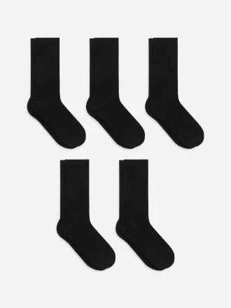 Supima bomullsribbstrumpor 5 par