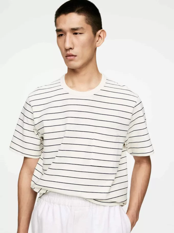 T-shirt i bomullslinne T-shirt i bomullslinne