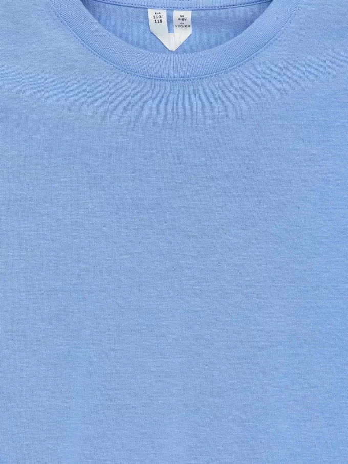 T-shirt med rund hals