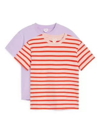 T-shirt med rund hals om 2