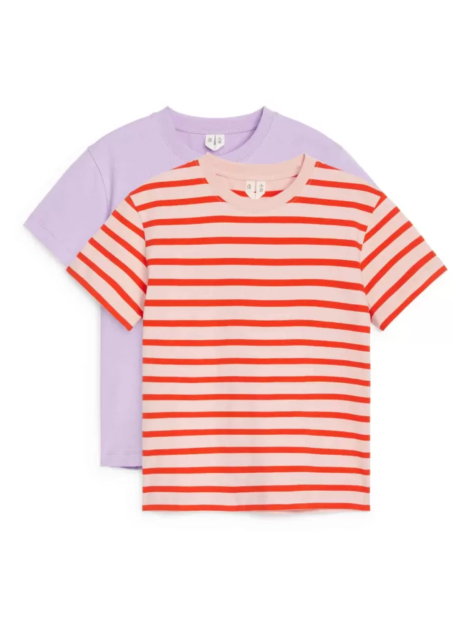 T-shirt med rund hals om 2