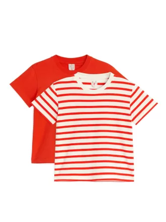 T-shirt med rund hals om 2