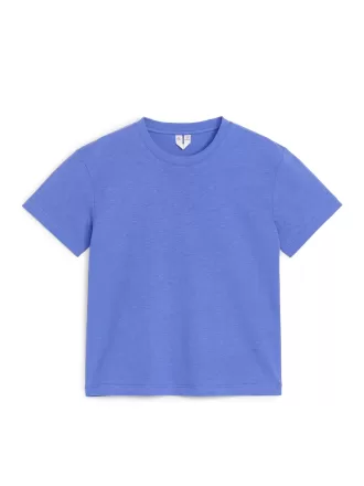 T-shirt med rund hals om 3