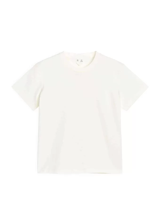 T-shirt med rund hals om 3