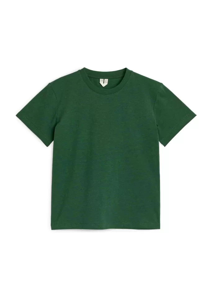 T-shirt med rund hals om 3