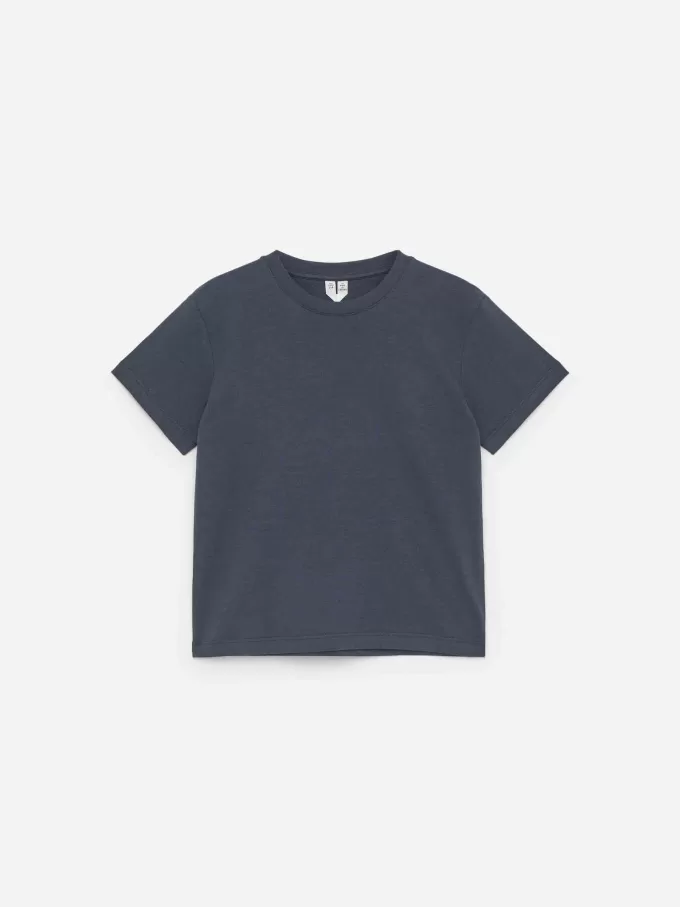 T-shirt med rund hals om 3