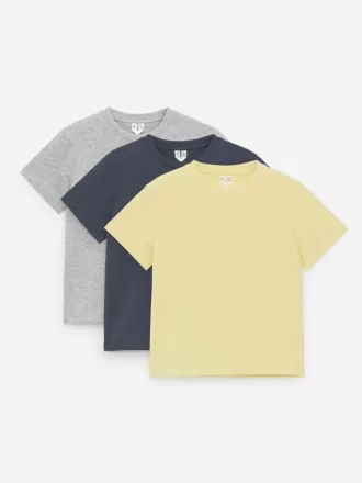 T-shirt med rund hals om 3