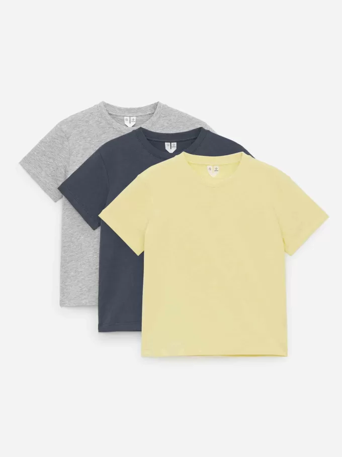 T-shirt med rund hals om 3