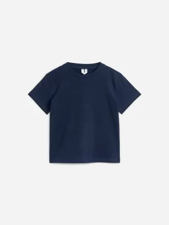 T-shirt med rund hals om 3