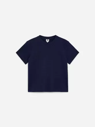 T-shirt med rund hals om 3